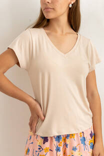 Remera Crepe Viscosa Escote V HARPER - 