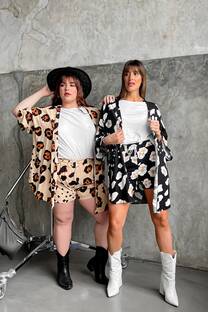 kimono oversize animal print - 