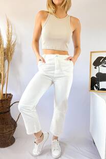 Pantalon chupin gabardina - 