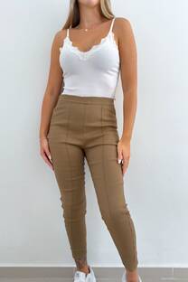 Pantalon -Elastizado- -Gabardina- -Con Cierre Costado- - 