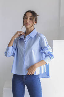 CAMISA CROP POPLIN 