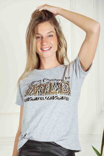 	 Remera Wild Premium tachitas Algodón peinado 301  - 