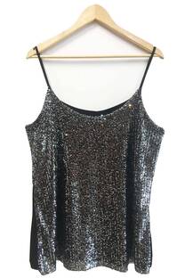 Musculosa Tiritas Lentejuelas  - 