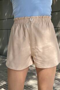 SHORT DE LINO CON ELASTICO MAGNOLIA - 