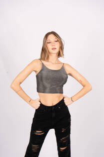 Top Sasha Con Cordon Elastico Lurex - 