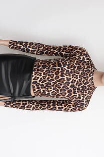 Remera Modal Soft Estampado Leopardo  - 