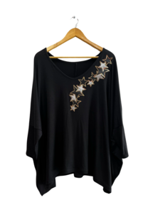 Remera Viscosa tipo Poncho starr - 