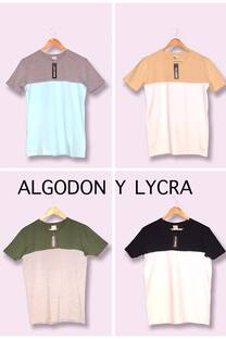 remera lycra combinada - 