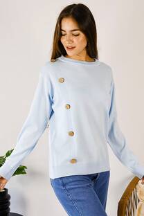 SWEATER BREMER FINO CON 5 BOTONES