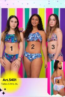 BIKINI TEENS CALIDAD VIENTO Y OLAS ART.5401 - 