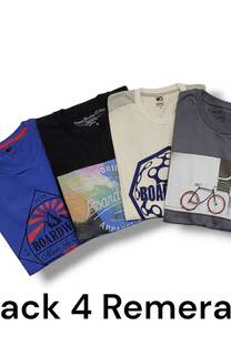 PACK X 4 REMERAS - 