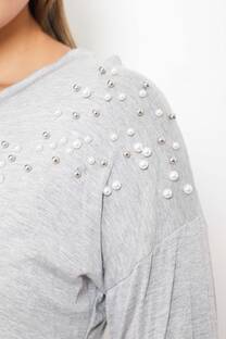 Remera modal con Perlas  - 