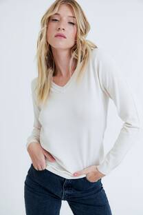 Sweater escote en V con Morley - 