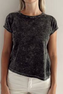 REMERA ACID WASH CUELLO REDONDO - 