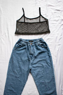 Top red lurex