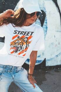 remera corta tigre street - 