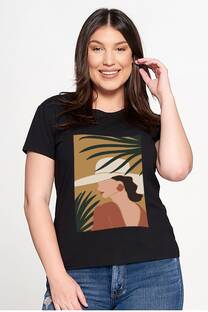 remera corta chica sombrero - 