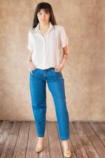 Pantalón Mom Holanda jean (Talle Especial) - 