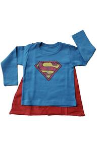 Remera superman con capa Bebe - 