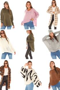 Pack 100 sweater oversize y sacos - 