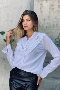 Camisa Volados con puntilla - 