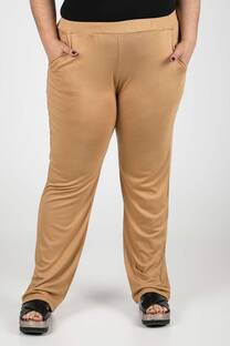 PANTALON FRIZADO DE ALGODON TALLE ESPECIAL - 