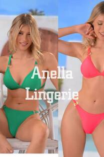 Malla bikini triangulo taza soft con detalle en aros y less