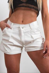 SHORT PINZADO ECOCUERO MIKI - 