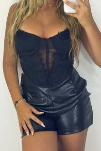 Corset encaje y puntilla Nizan - 