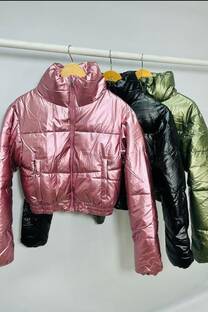 Campera puffer metalizada Giada