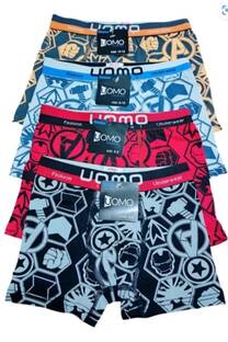 Bóxer Niños Algodón Lycra pack x3