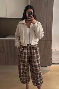 Pantalon BALLOON escoces