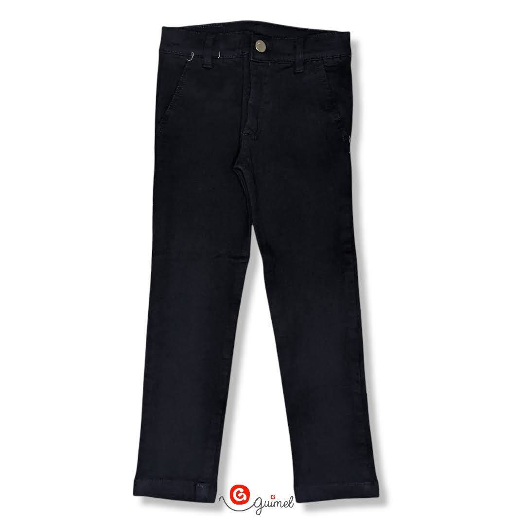 Imagen producto Pantalon niño corte chino gabardina elastizada  6