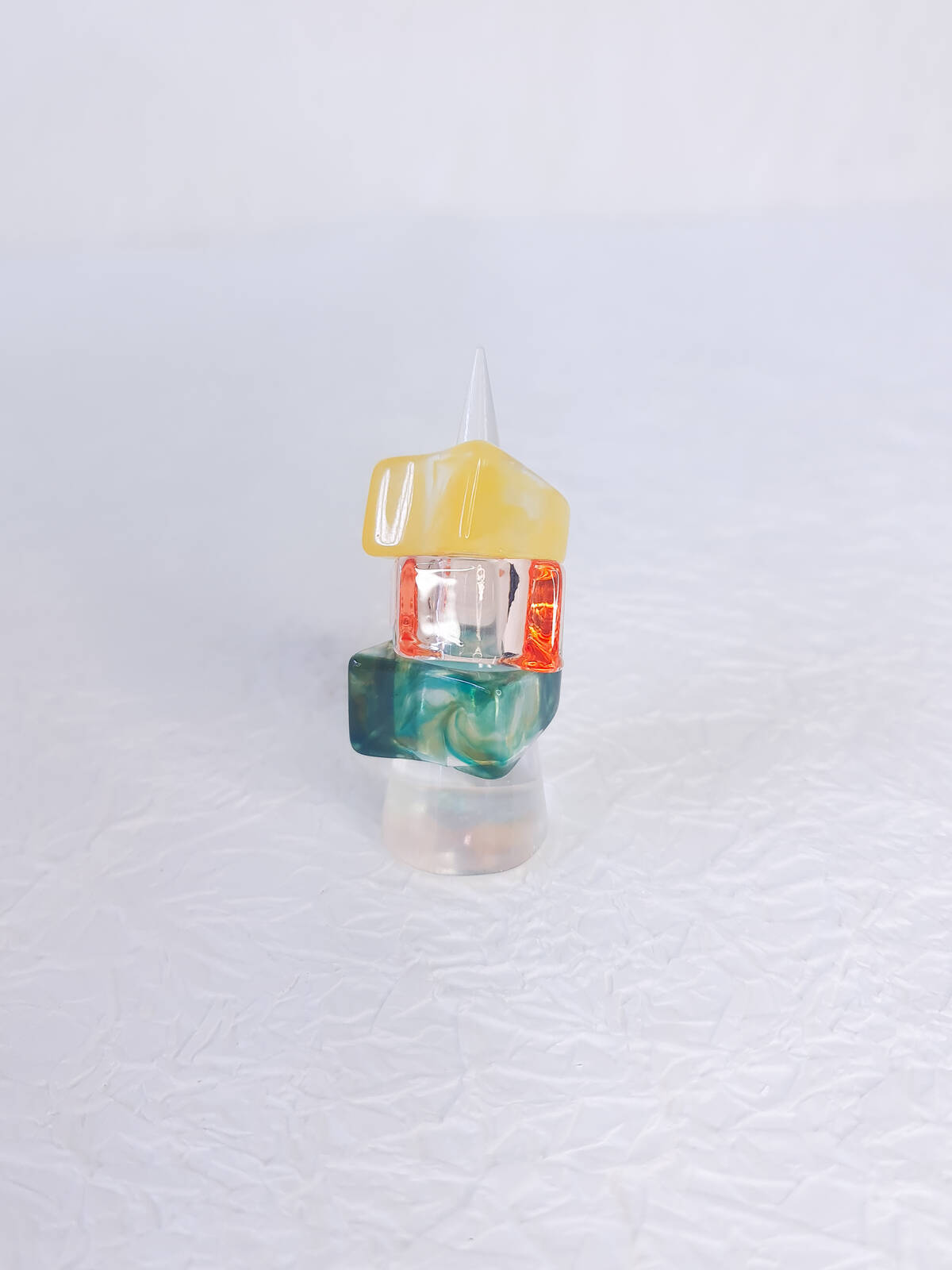 Imagen carrousel SET DE ANILLOS ACRYLIC MULTICOLOR 2