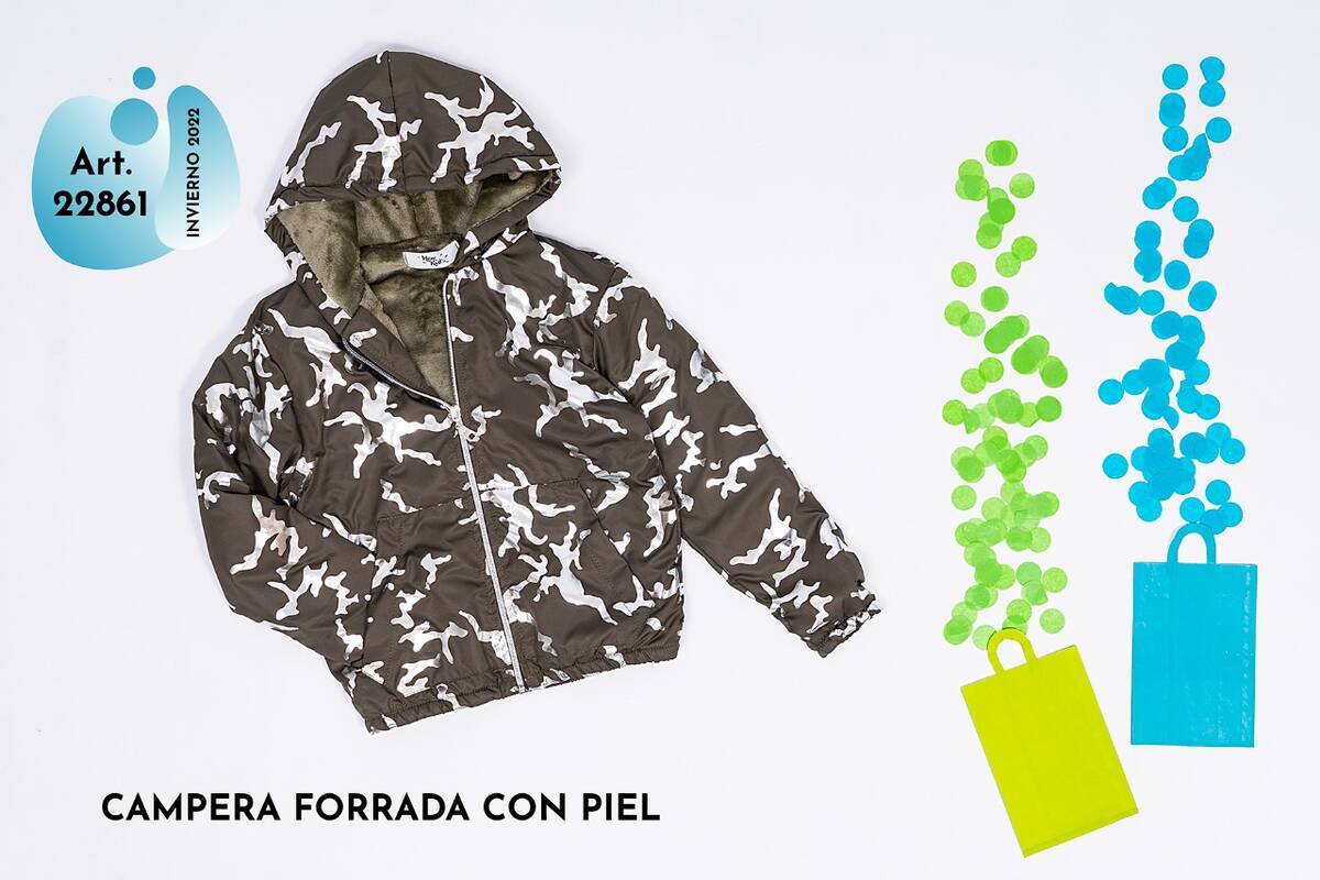 Imagen carrousel campera forrada con piel 1