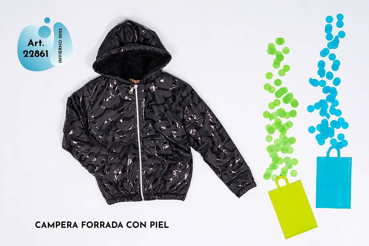 Imagen carrousel campera forrada con piel 2