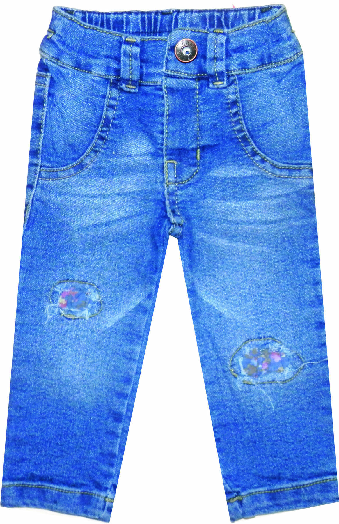 Imagen producto Pantalón beba jean con parches 5