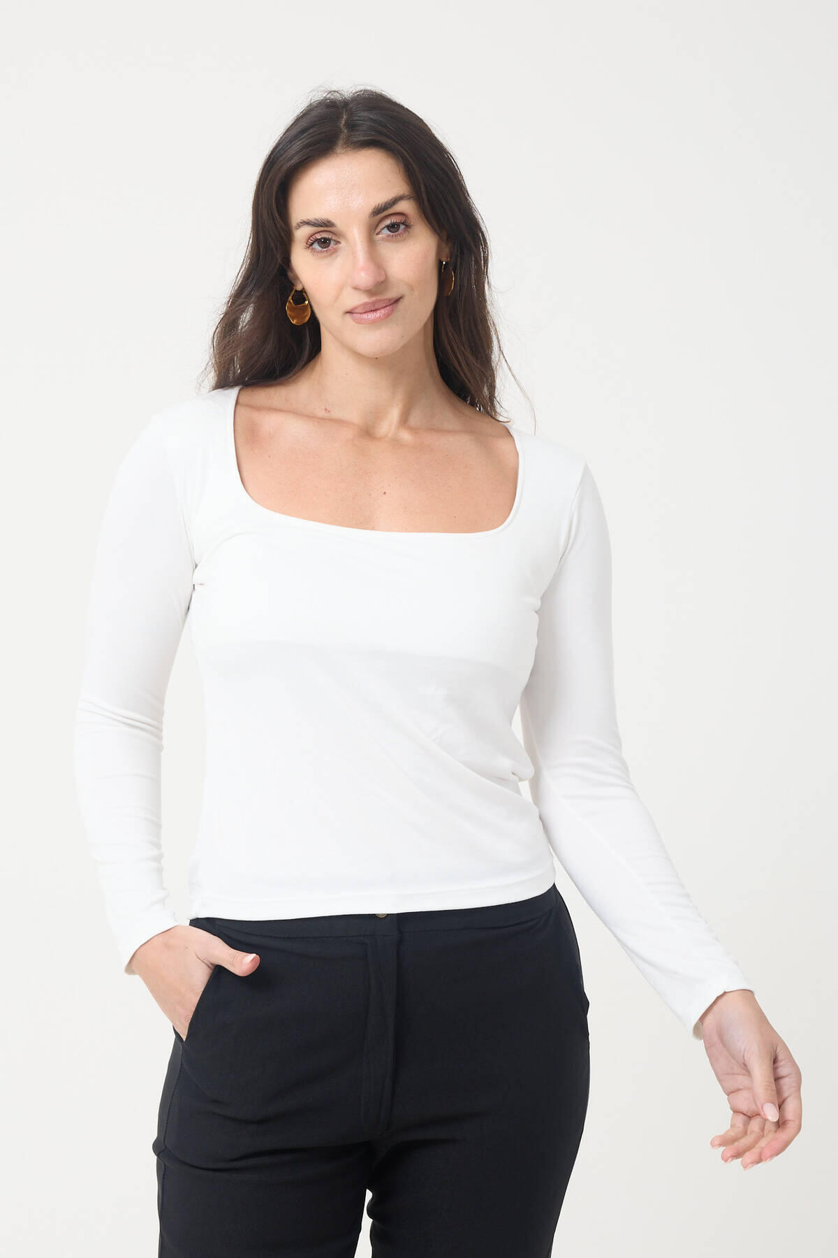 Imagen producto Remera Escote Redondo Modal - Lima Imagen producto Remera Escote Redondo Modal - Lima