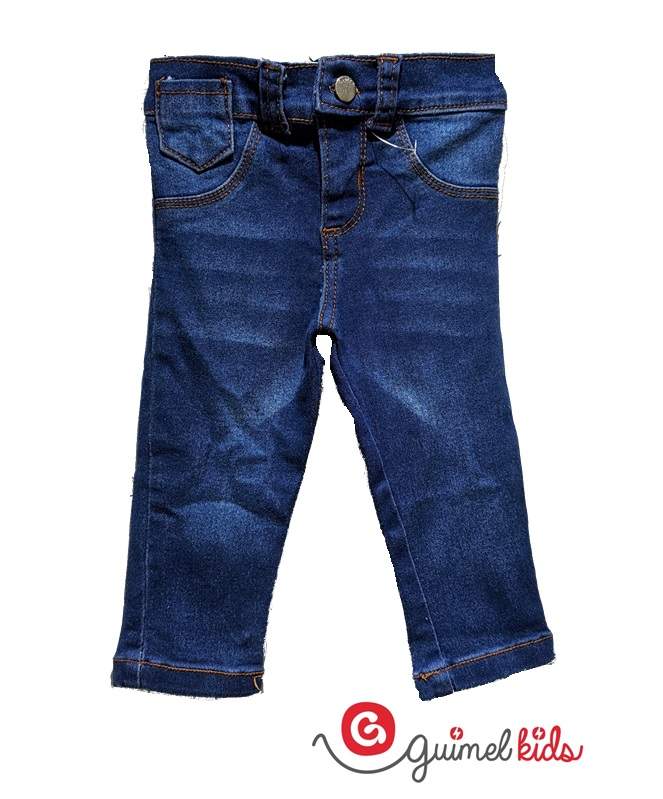 Imagen producto jean mini bebes unisex azul int c/bigotes 3