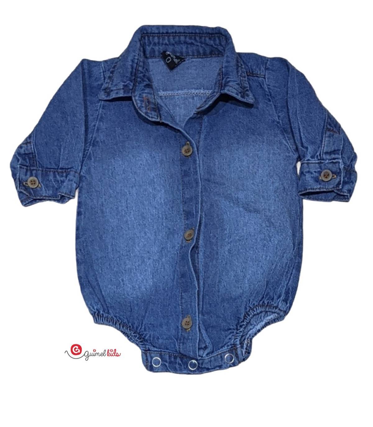 Imagen producto Body camisa ml mini bb jean 2