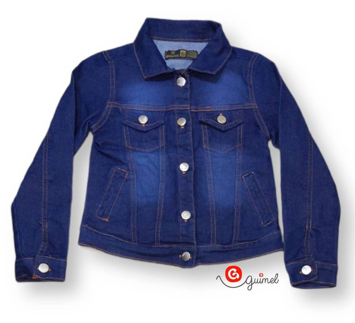 Imagen producto Campera nena jean elastizado azul osc 6