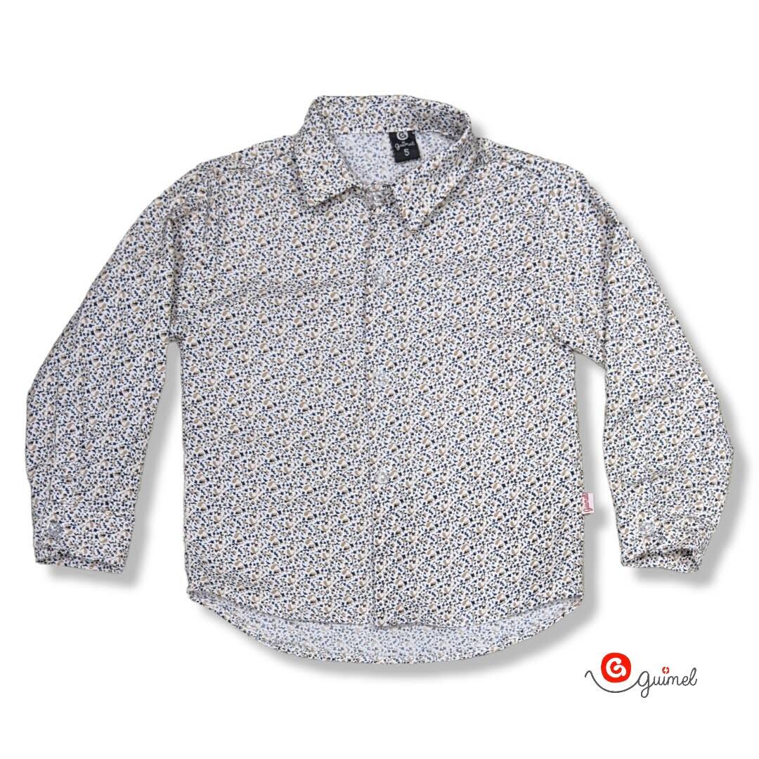 Imagen producto Camisa bb ml poplin estampado floreado 3