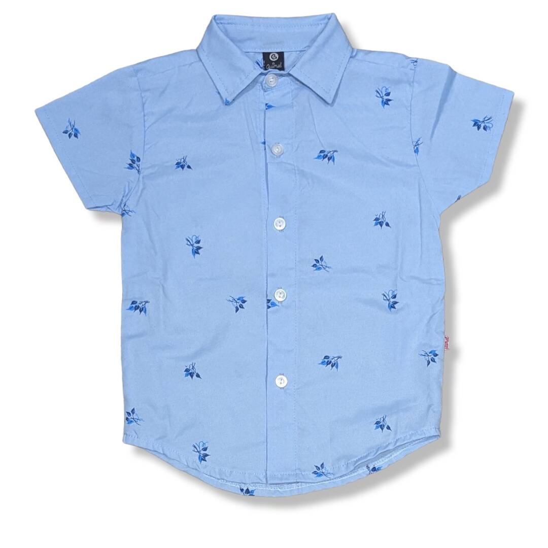 Imagen carrousel Camisa niño mc poplin est FLORES 1