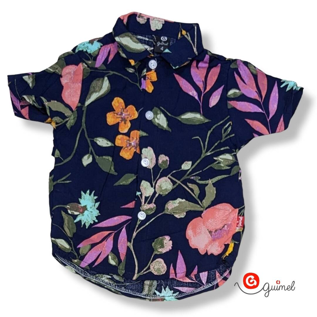 Imagen producto Camisa niño mc hawaiana  6