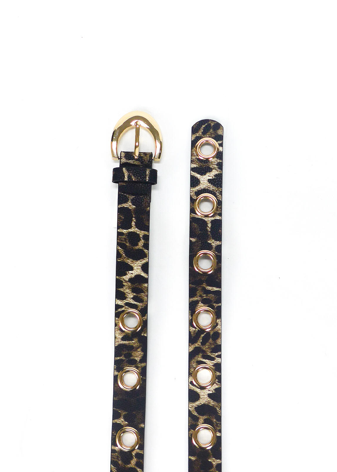 Imagen carrousel CINTO XL ECOCUERO ANIMAL PRINT ARANDELAS HEBILLA REDONDEADA 5