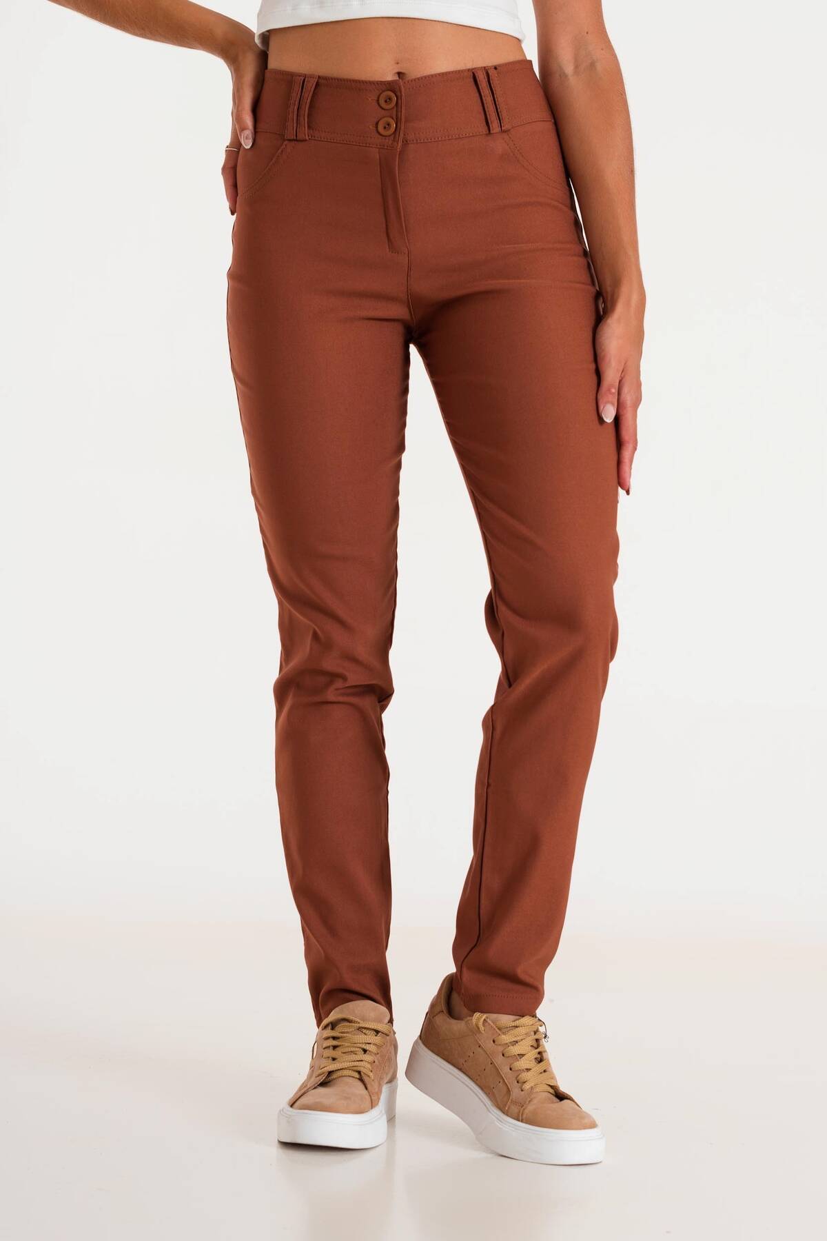 Imagen carrousel Pantalon Chupin Dama Bengalina Frizado 3