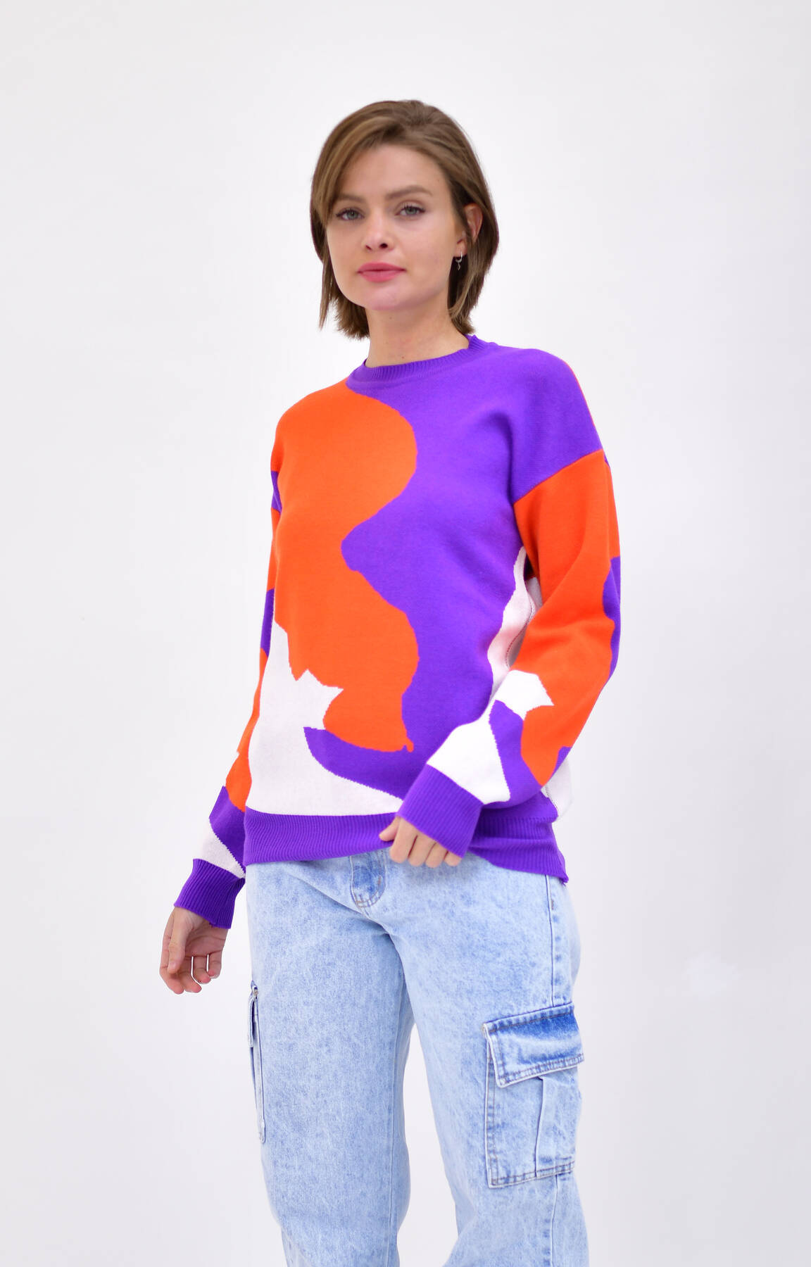 Imagen producto Sweater Grueso Con Diseño Marmolado 6