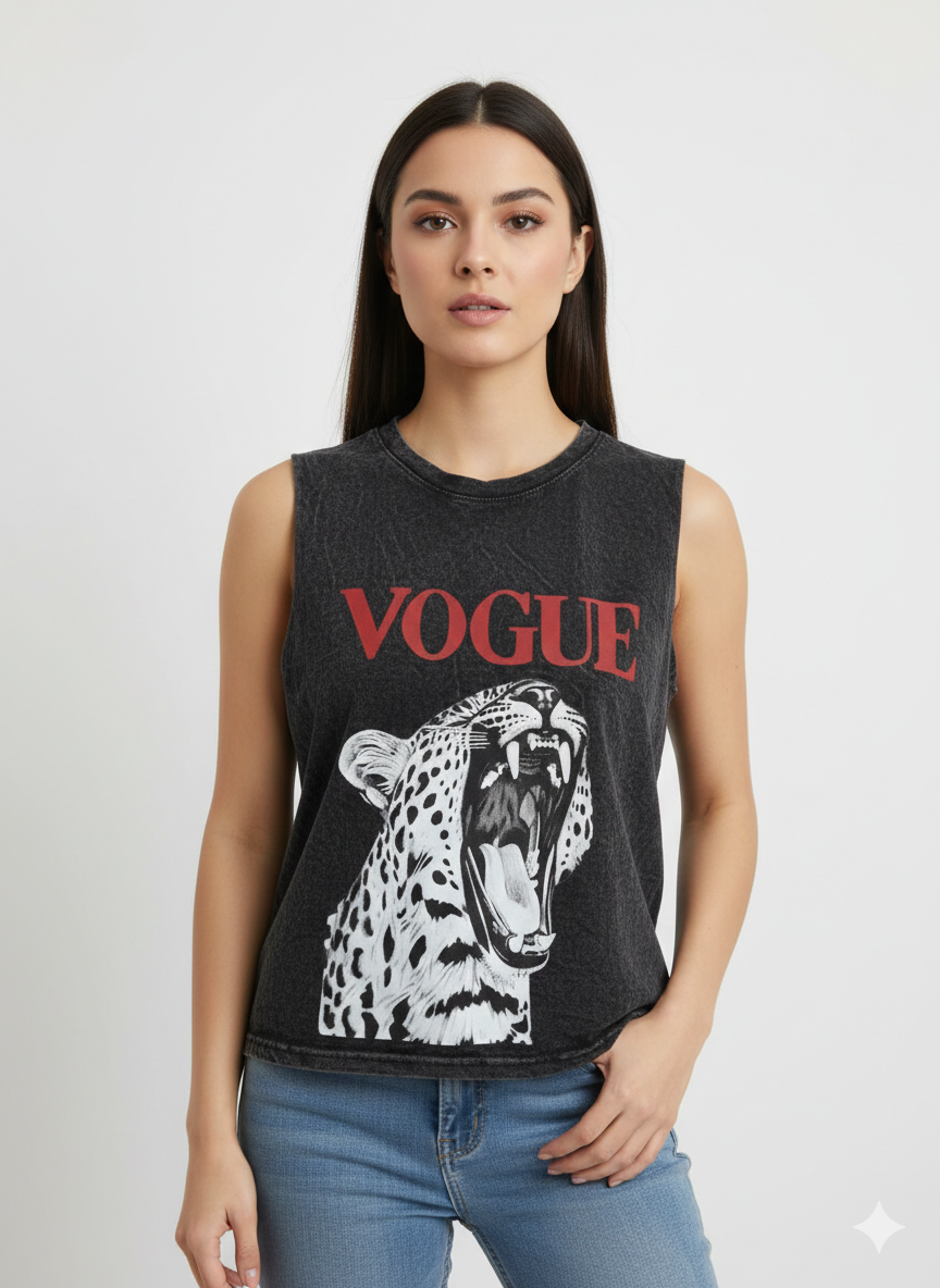 Imagen producto remera sin mangas tigre vogue  