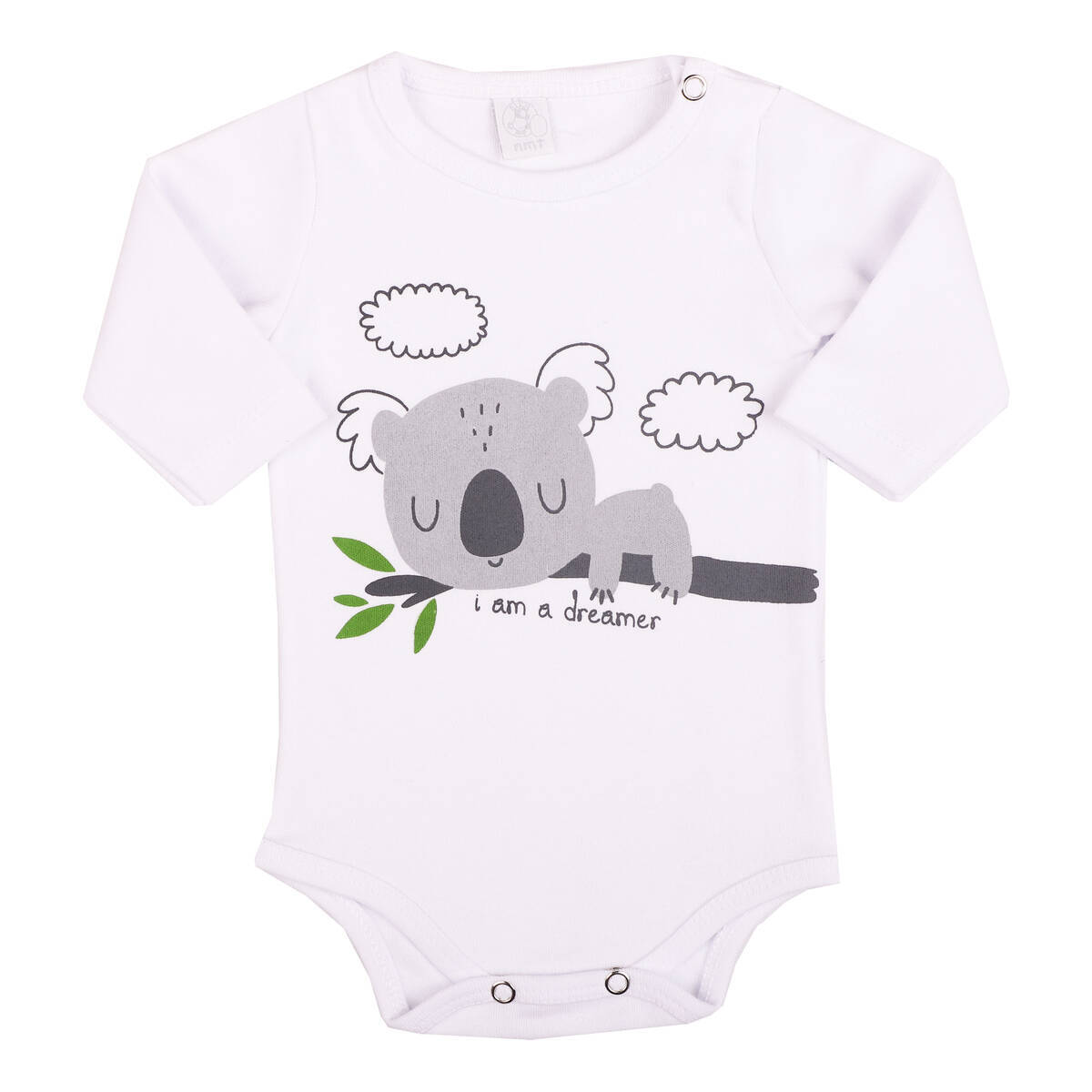 Imagen producto Body bebe interlock con estampa central &quot;koala dormilon&quot; 14