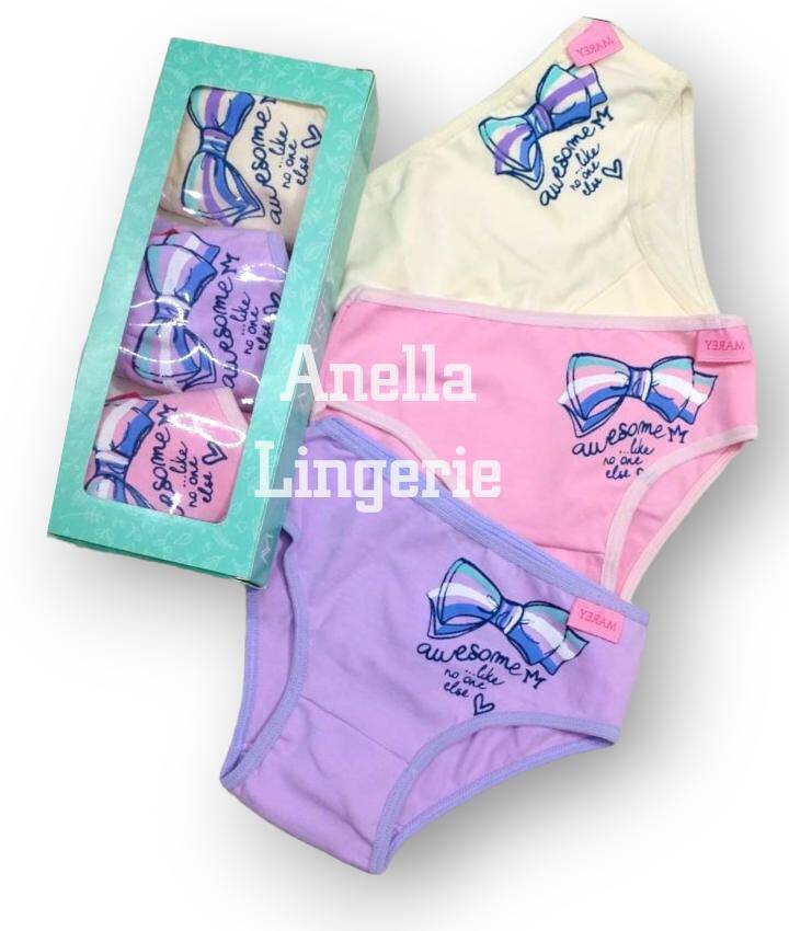 Imagen carrousel Bombachas Nenas en cajita Estampadas Pack x3 2